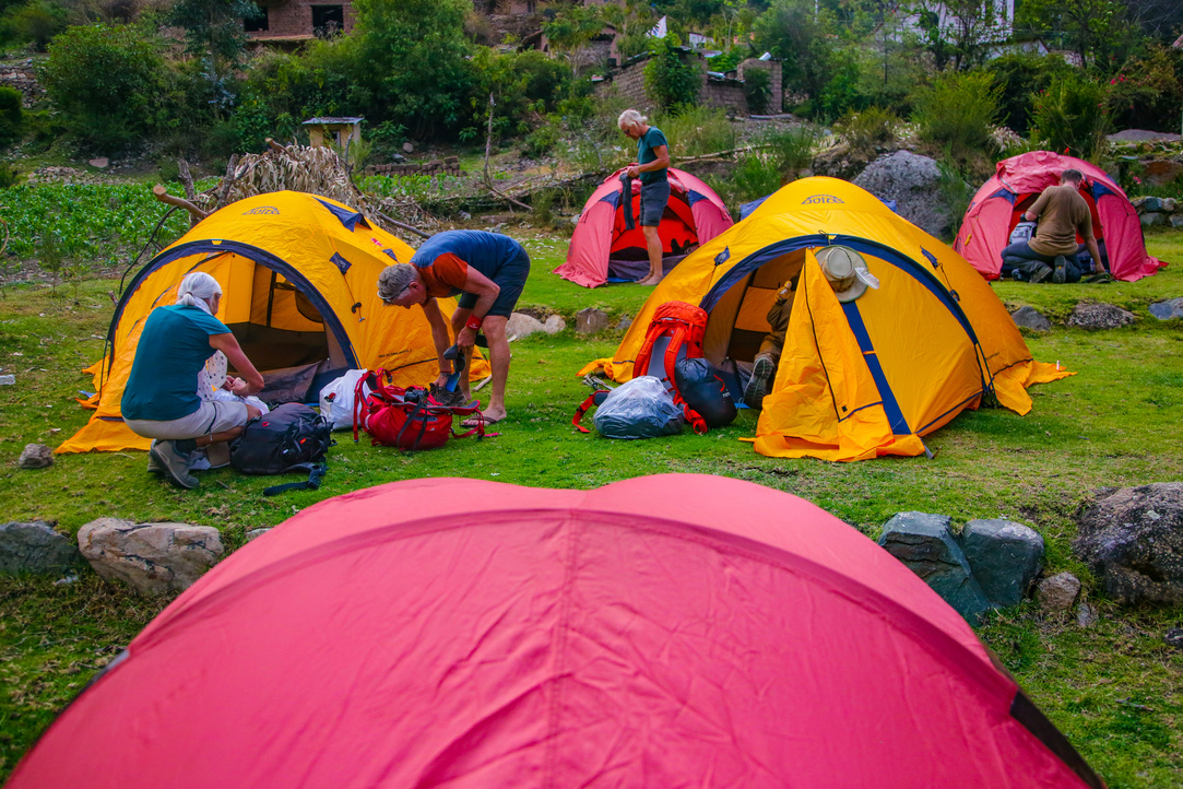 Zeltcamp auf dem Inka Trail